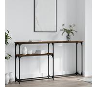 vidaXL Tavolino Consolle Rovere Fumo 145x22,5x75 cm Legno Multistrato