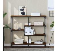 vidaXL Tavolino Consolle Rovere Marrone 103x32x95 cm Legno Multistrato