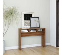 vidaXL Tavolino Consolle Rovere Marrone 105x30x80 cm Legno Multistrato