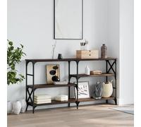 vidaXL Tavolino Consolle Rovere Marrone 150x29x76,5 Legno Multistrato