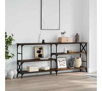 AX Tavolino Consolle Ingresso 180x29x76.5cm Soggiorno Rovere Marrone News 835478