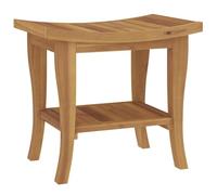 vidaXL Tavolino da Bagno 50x35x45 cm in Legno Massello di Teak