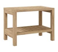 vidaXL Tavolino da Bagno 60x30x45 cm in Legno Massello di Teak