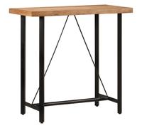 vidaXL Tavolino da Bar 110x55x107cm Legno Massello di Acacia e Ferro