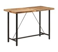 vidaXL Tavolino da Bar 150x70x107 cm Legno Massello di Mango e Ferro