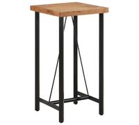 vidaXL Tavolino da Bar 55x55x107cm in Legno Massello di Acacia e Ferro