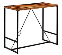 vidaXL Tavolino da Bar Legno Massello di Recupero 120x60x106 cm Tavolo Cucina