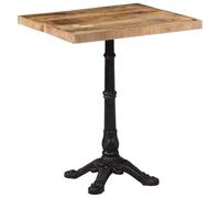 vidaXL Tavolino da Bistrot 60x60x77 cm in Legno di Mango Grezzo