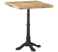 VIDAXL - Tavolino Da Bistrot 60x60x77 Cm In Legno Di Mango Grezzo