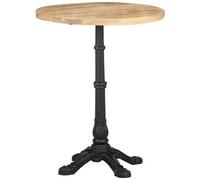 VIDAXL - Tavolino Da Bistrot 60x76 Cm In Legno Di Mango Grezzo