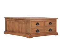 VIDAXL - Tavolino Da Caff 68x68x30cm In Legno Massello Di Teak