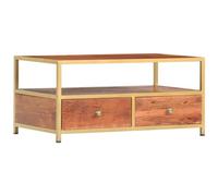 VIDAXL - Tavolino Da Caff 90x50x40 Cm In Legno Massello Di Acacia
