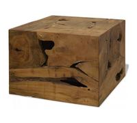 VIDAXL - Tavolino Da Caff In Autentico Legno Di Teak 50x50x35cm Marrone