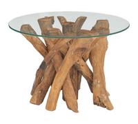 vidaXL Tavolino da Salotto in Legname Massello di Teak 60 cm
