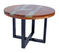vidaXL Tavolino da Caff¨¨ in Legno di Teak Solido e Resina 60 cm