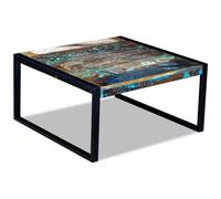Vidaxl - Tavolino Da Caff In Legno Massello Anticato 80x80x40 Cm