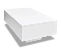 VIDAXL - Tavolino Da Caff Lucido Bianco
