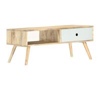 vidaXL Tavolino da Caffè 90x50x40 cm in Legno Massello di Mango