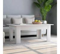 vidaXL Tavolino da caffè Bianco 100x60x42 cm in Legno Multistrato