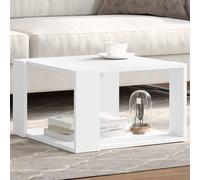 vidaXL Tavolino da Salotto Bianco 51,5x51,5x30 cm in Legno Multistrato, tavolino, tavolino moderno, tavolino basso, tavolino da soggiorno