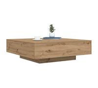 vidaXL Tavolino da caffè con strisce LED Rovere Artigianale | Linee pulite e un look elegante, Fatto in legno ingegnerizzato resistente, Rovere artigianale con finitura blu elegante