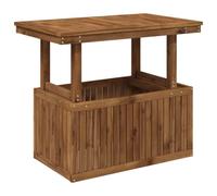 vidaXL Naturale 90 x 55 x 75/44,5 cm