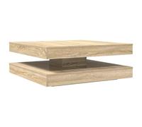vidaXL Tavolino da caffè Girevole a 360 Gradi Sonoma 90x90x34,5 cm