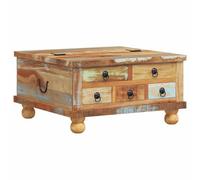 Tavolino da salotto in legno di recupero 70x70x38 cm