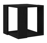 vidaXL Tavolino da caffè Rovere Nero MDF 32 x 32 x 30 cm Semplice