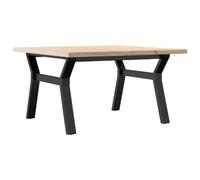 vidaXL Tavolino da caffè, tavolino da caffè con cornice a Y, tavolino da salotto e tavolino da tè, moderno in legno di pino massiccio