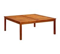 vidaXL Tavolino da Giardino 110x110x45 cm in Legno Massello di Acacia