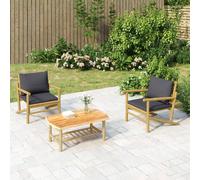 vidaXL Tavolino da Giardino 90x55x37 cm in Bambù
