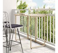 TAVOLO DA ESTERNO VIDAXL Tavolino Pieghevole Beige 90x51x75 cm in Polyrattan - 4108257