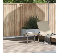 vidaXL Tavolino da Giardino Rettangolare Beige 60x40x37 cm Polyrattan