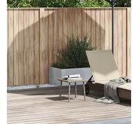 vidaXL Tavolino da Giardino Rettangolare Grigio Chiaro 40x40x37 cm