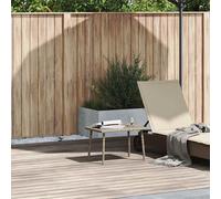 vidaXL Tavolino da Giardino Rettangolare Grigio Chiaro 60x40x37 cm