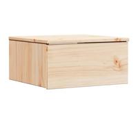 vidaXL Tavolino da Notte in Legno di Pino Marrone, Misura 37 x 35 x 18.5 cm. Ha cassetti per riporre Le tue Cose, ha Uno Stile Tradizionale e Una Finitura Testurizzata. È per Uso Interno e Richiede