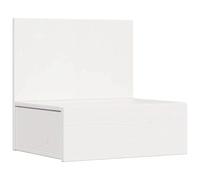 vidaXL Tavolino da Notte in Legno di Pino massello Bianco, 42 x 32,5 x 40 cm, Design Tradizionale. Ottimo per Lo stoccaggio, Si Monta a Parete. Ideale per Tenere in Ordine la Camera da Letto. Facile