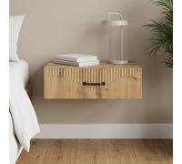vidaXL Tavolino da Parete Laterale 59 x 34,5 x 17 cm