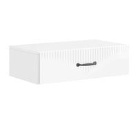 vidaXL Tavolino da Parete Laterale Bianco Lucido 59 x 34,5 x 17 cm