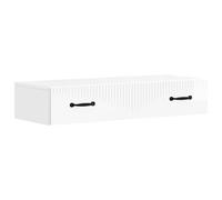 vidaXL Tavolino da Parete Laterale Bianco Lucido 87,5 x 34,5 x 17 cm