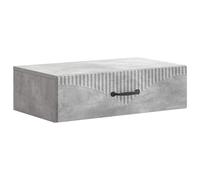 vidaXL Tavolino da Parete Laterale Grigio Cemento 59 x 34,5 x 17 cm