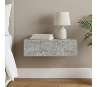 vidaXL Tavolino da Parete Laterale Grigio Cemento 59 x 34,5 x 17 cm