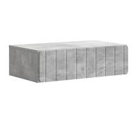 vidaXL Tavolino da Parete Laterale Grigio Cemento 59 x 34,5 x 17 cm