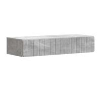 vidaXL Tavolino da Parete Laterale Grigio Cemento 87,5 x 34,5 x 17 cm