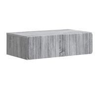 vidaXL Tavolino da Parete Laterale Grigio Sonoma 59 x 34,5 x 17 cm