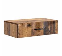 vidaXL Tavolino da Parete Laterale Legno antico 59 x 34,5 x 17 cm