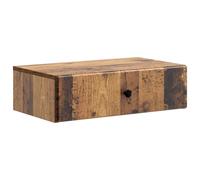 vidaXL Tavolino da Parete Laterale Legno antico 59 x 34,5 x 17 cm