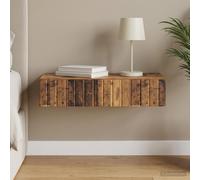 vidaXL Tavolino da Parete Laterale Legno antico 87,5 x 34,5 x 17 cm