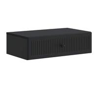 vidaXL Tavolino da Parete Laterale Nero 59 x 34,5 x 17 cm